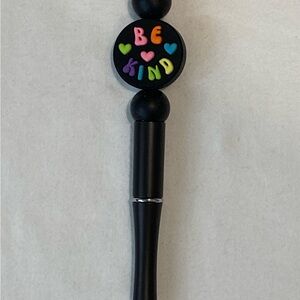 Hand Made Silicone Beaded Pen Be Kind